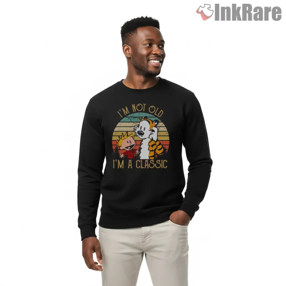 Calvin And Hobbes Retro Classic Duo Shirt on graphic shirt for men graphic tee