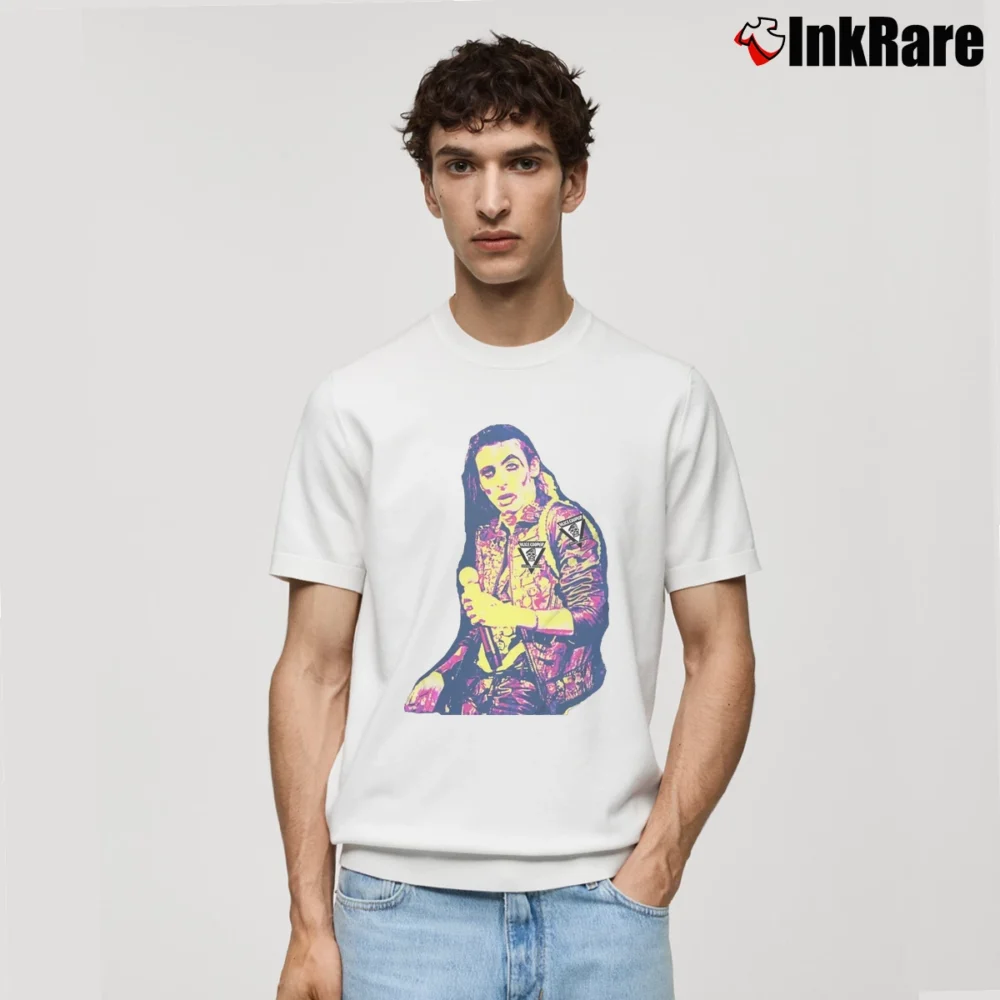 Men’s Cameron Morley's Classic Alice Cooper Classic T-Shirt in white | Soft, Breathable Everyday Wear