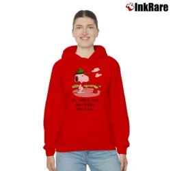 Women’s Camping Snoopy And Woodstock All I Need Is Love And Camping And A Dog Cozy Hoodie in red | Warm, Structured, Stylish