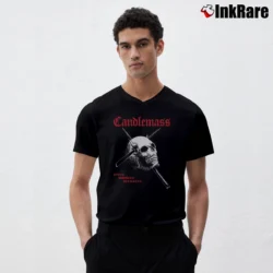 Men’s Candlemass Epicus Doomicus Metallicus V-Neck Tee in black | Sharp, Breathable, Everyday Staple