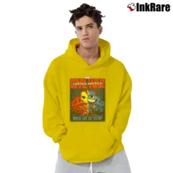 Men’s Captain America Civil War Collector Corps Pullover Hoodie in yellow | Cozy, Durable, Modern Fit