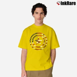 Men’s Captain America Flag Shield Comic Classic T-Shirt in yellow | Soft, Breathable Everyday Wear