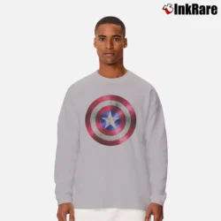 Men’s Captain America Graphic Long-Sleeve Shirt in sport grey | Sleek, Lightweight, Year-Round Wear