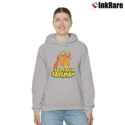 Women’s Captain Caveman Animated 80s TV Show Cozy Hoodie in sport grey | Warm, Structured, Stylish