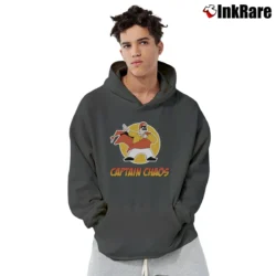 Men’s Captain Chaos Movie Inspired Pullover Hoodie in charcoal | Cozy, Durable, Modern Fit