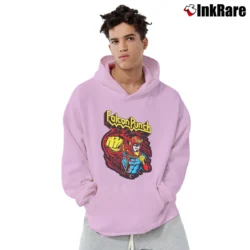 Men’s Captain Falcon F - zero Falcon Punch Pullover Hoodie in light pink | Cozy, Durable, Modern Fit