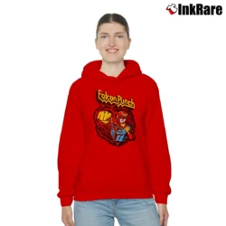 Women’s Captain Falcon F - zero Falcon Punch Cozy Hoodie in red | Warm, Structured, Stylish
