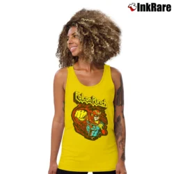 Women’s Captain Falcon F - zero Falcon Punch Tank Top in yellow | Lightweight, Movement-Friendly