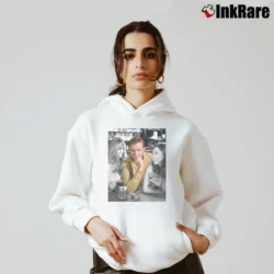 Women’s Captain Kirk Star Trek Graphic Cozy Hoodie in white | Warm, Structured, Stylish