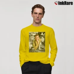 Men’s Captain Kirk Star Trek Graphic Long-Sleeve Shirt in yellow | Sleek, Lightweight, Year-Round Wear