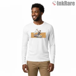 Captain Levi Odm Wall Run Attack On Titan Shirt on white long sleeve shirt for men graphic tee