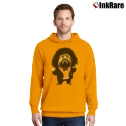 Men’s Captain Lou Albano Retro Wrestling Pullover Hoodie in orange | Cozy, Durable, Modern Fit