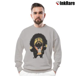 Men’s Captain Lou Albano Retro Wrestling Crewneck Sweatshirt in sport grey | Cozy Fabric, Clean Style