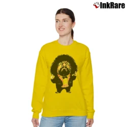 Women’s Captain Lou Albano Retro Wrestling Relaxed Sweatshirt in yellow | Soft, Laid-Back Vibe