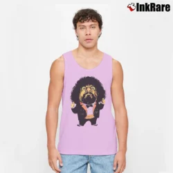 Men’s Captain Lou Albano Retro Wrestling Tank Top in light pink | Breathable, Active-Friendly Design