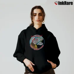 Women’s Captain Midnight Drink Your Ovaltine Novelty Cozy Hoodie in black | Warm, Structured, Stylish