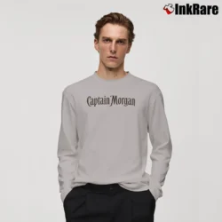 Men’s Captain Morgan Graphic Long-Sleeve Shirt in sport grey | Sleek, Lightweight, Year-Round Wear