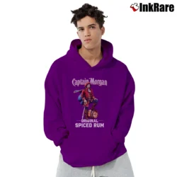 Men’s Captain Morgan Spiced Rum Promo Pullover Hoodie in purple | Cozy, Durable, Modern Fit