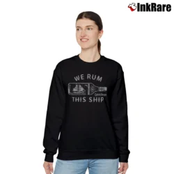 Women’s Captain Morgan We Rum This Ship Relaxed Sweatshirt in black | Soft, Laid-Back Vibe