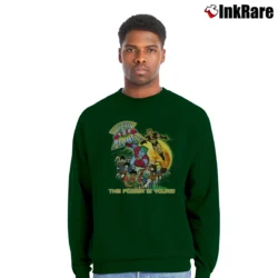 Men’s Captain Planet And The Planeteers 2021 Crewneck Sweatshirt in forest green | Cozy Fabric, Clean Style