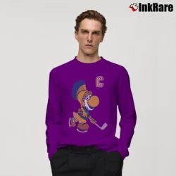 Men’s Captain Roman Yoshi Nintendo Mashup Long-Sleeve Shirt in purple | Sleek, Lightweight, Year-Round Wear