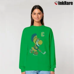 Women’s Captain Roman Yoshi Nintendo Mashup Relaxed Sweatshirt in irish green | Soft, Laid-Back Vibe
