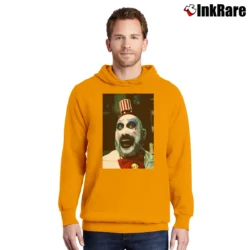 Men’s Captain Spaulding House Of 1000 Corpses Movie Pullover Hoodie in orange | Cozy, Durable, Modern Fit
