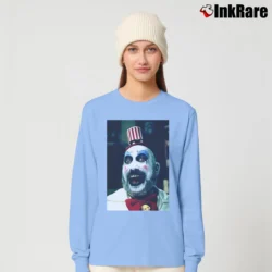 Women’s Captain Spaulding House Of 1000 Corpses Movie Long-Sleeve Top in light blue | Sleek, Versatile, All-Season