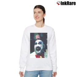 Women’s Captain Spaulding House Of 1000 Corpses Movie Relaxed Sweatshirt in white | Soft, Laid-Back Vibe