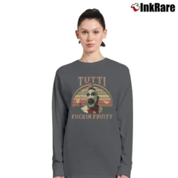 Women’s Captain Spaulding Tutti Fuckin Fruity Horror Long-Sleeve Top in charcoal | Sleek, Versatile, All-Season