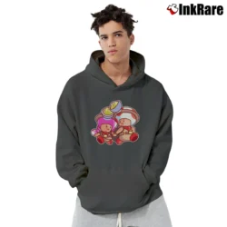 Men’s Captain Toad Super Mario Bros Nintendo Pullover Hoodie in charcoal | Cozy, Durable, Modern Fit