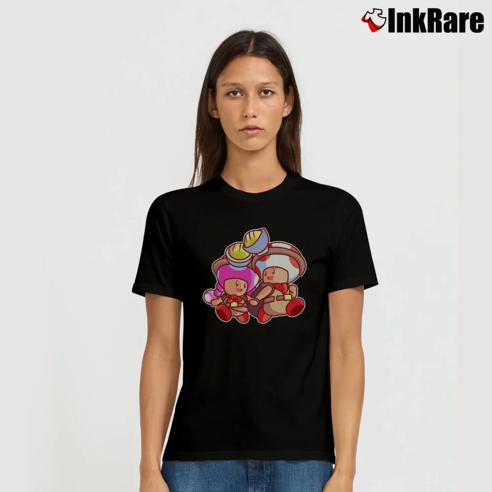 Women’s Captain Toad Super Mario T-Shirt in black | Soft, Flattering Fit