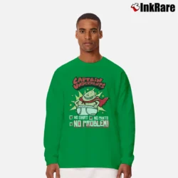 Men’s Captain Underpants No No Pants No Problem Long-Sleeve Shirt in irish green | Sleek, Lightweight, Year-Round Wear