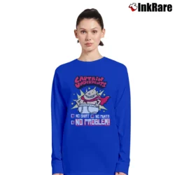 Women’s Captain Underpants No No Pants No Problem Long-Sleeve Top in royal blue | Sleek, Versatile, All-Season