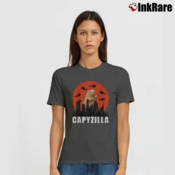 Women’s Capybara Funny Capybara Rodent Capyzilla Funny T-Shirt in charcoal | Soft, Flattering Fit