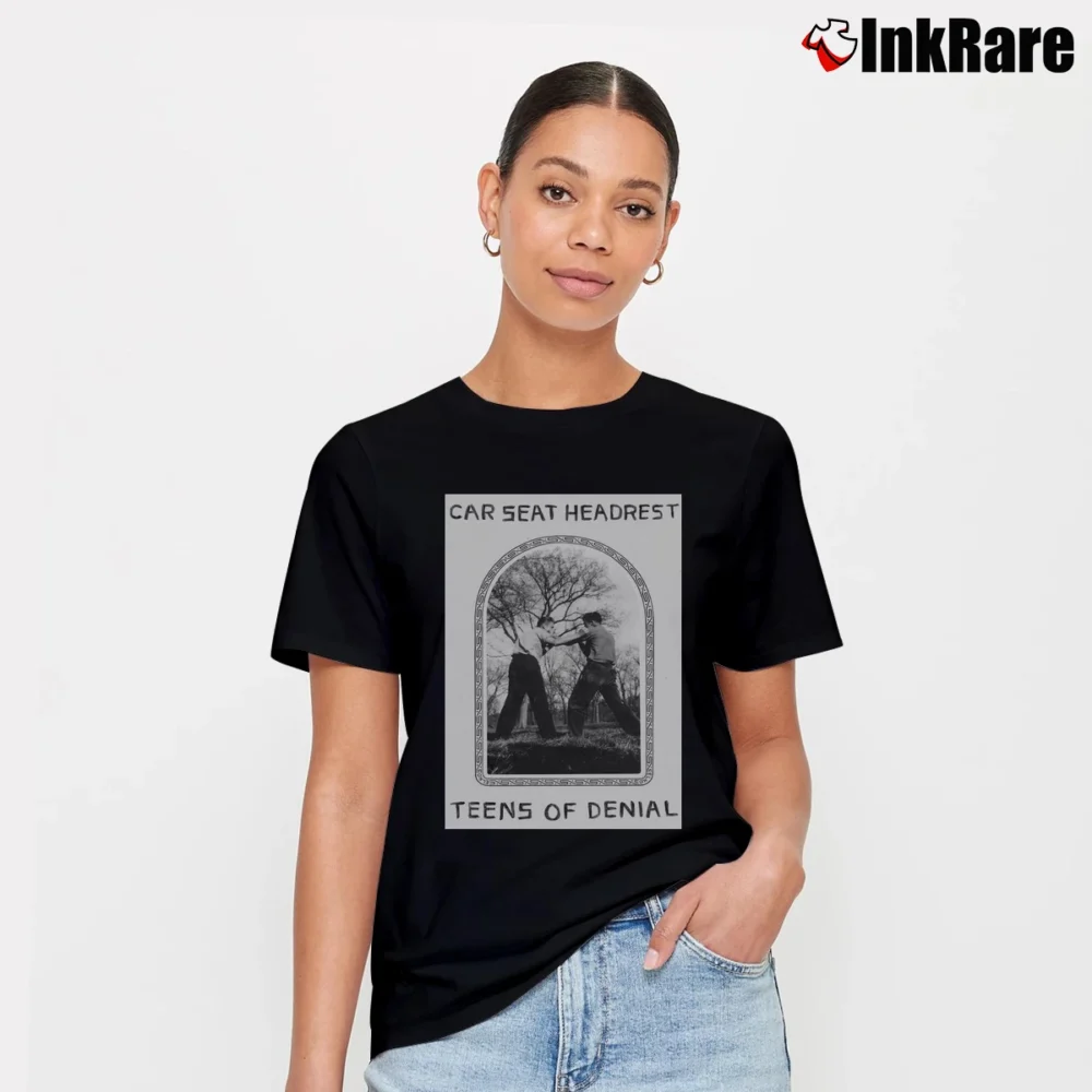 Women’s Car Seat Headrest Teens Of Denial Signature T-Shirt in black | Soft, Flattering Fit