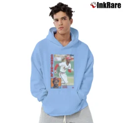 Men’s cardinals ozzie smith football vintage trading card Collectors Pullover Hoodie in light blue | Cozy, Durable, Modern Fit