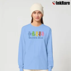 Women’s Care Bears X Grateful Dead Vintage Rare Edition Unique Band Long-Sleeve Top in light blue | Sleek, Versatile, All-Season