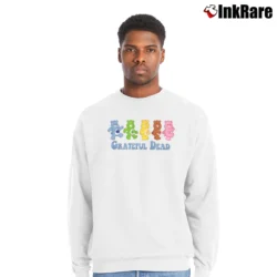 Men’s Care Bears X Grateful Dead Vintage Rare Edition Unique Band Crewneck Sweatshirt in white | Cozy Fabric, Clean Style