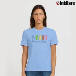 Women’s Care Bears X Grateful Dead Vintage Rare Edition Unique Band Signature T-Shirt in light blue | Soft, Flattering Fit