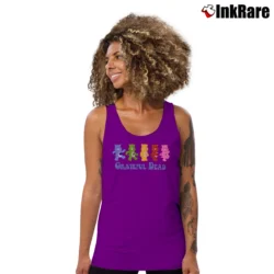 Women’s Care Bears X Grateful Dead Vintage Rare Edition Unique Band Tank Top in purple | Lightweight, Movement-Friendly