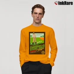 Men’s Carl Spackler's Cinderella Story Golf Video Game Long-Sleeve Shirt in orange | Sleek, Lightweight, Year-Round Wear