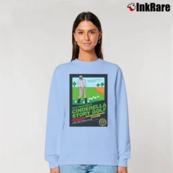 Women’s Carl Spackler's Cinderella Story Golf Video Game Relaxed Sweatshirt in light blue | Soft, Laid-Back Vibe