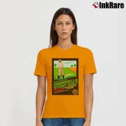 Women’s Carl Spackler's Cinderella Story Golf Video Game Signature T-Shirt in orange | Soft, Flattering Fit