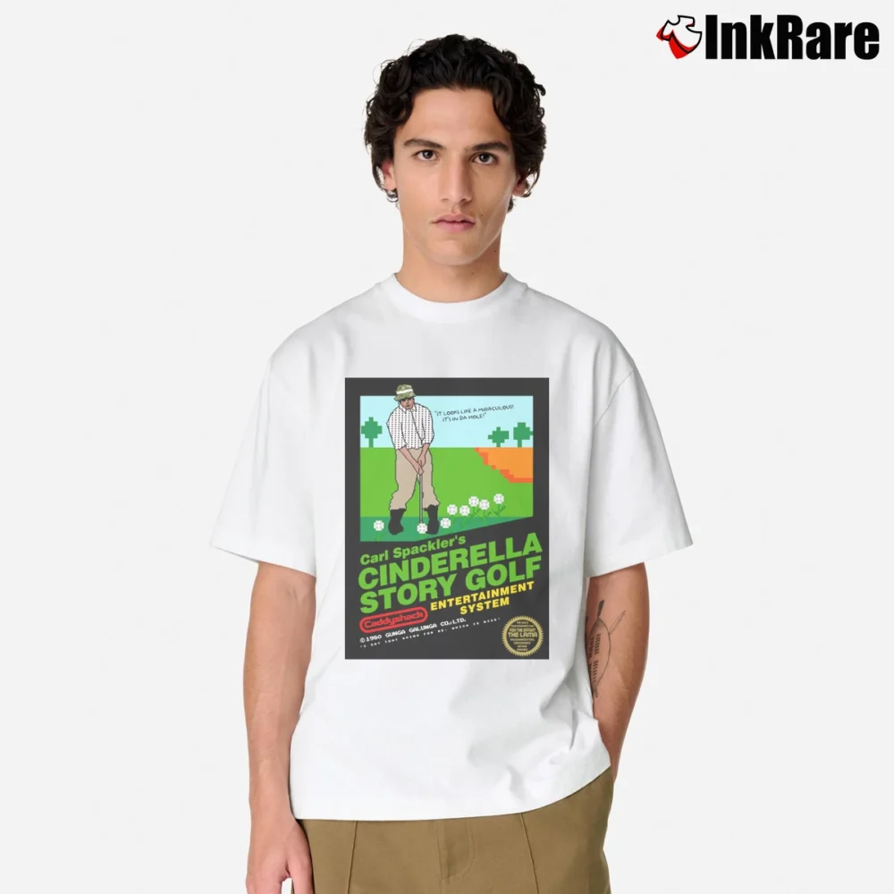 Men’s Carl Spackler's Cinderella Story Golf Video Game Classic T-Shirt in white | Soft, Breathable Everyday Wear