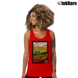 Women’s Carl Spackler's Cinderella Story Golf Video Game Tank Top in red | Lightweight, Movement-Friendly