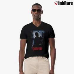 Men’s Carlito’s Way 1993 Movie Poster V-Neck Tee in black | Sharp, Breathable, Everyday Staple