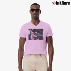 Men’s Carlito's Way Benny Blanco From The Bronx V-Neck Tee in light pink | Sharp, Breathable, Everyday Staple