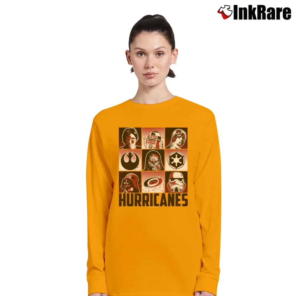 Women’s Carolina Hurricanes Star Wars Heroes And Villains Long-Sleeve Top in orange | Sleek, Versatile, All-Season