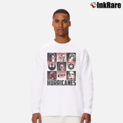 Men’s Carolina Hurricanes Star Wars Heroes And Villains Long-Sleeve Shirt in white | Sleek, Lightweight, Year-Round Wear